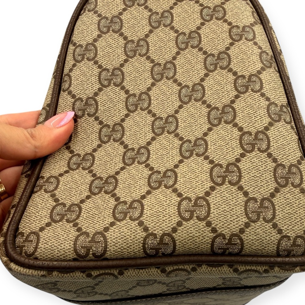 Vintage Gucci GG Supreme Boston Bag with Web Stripe - Picture 7 of 15